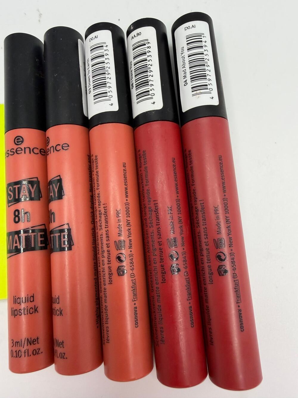 Essence Stay 8H Matte Liquid Lipstick 03 04 08 Mad About You Lot of 5 NEW